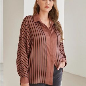 Set of three blouses , white and brown are new the other one used